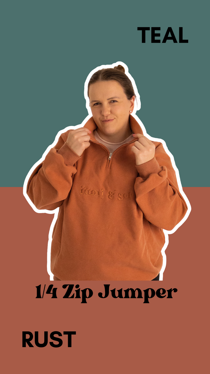 COMING SOON 1/4 Zip Jumper