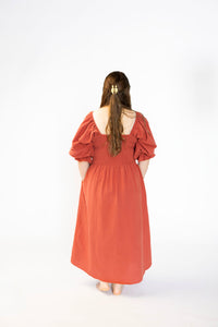 PREORDER Tiffany Dress - Rust & Olive