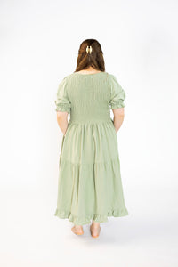 PREORDER Willow Dress - Olive & Rust
