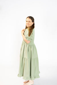 PREORDER Willow Dress - Olive & Rust