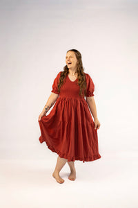 Willow Dress - Rust