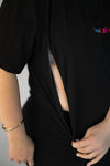 Black Breastfeeding Tee