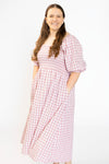 Tiffany Dress - Blush Gingham