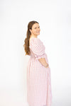 Tiffany Dress - Blush Gingham