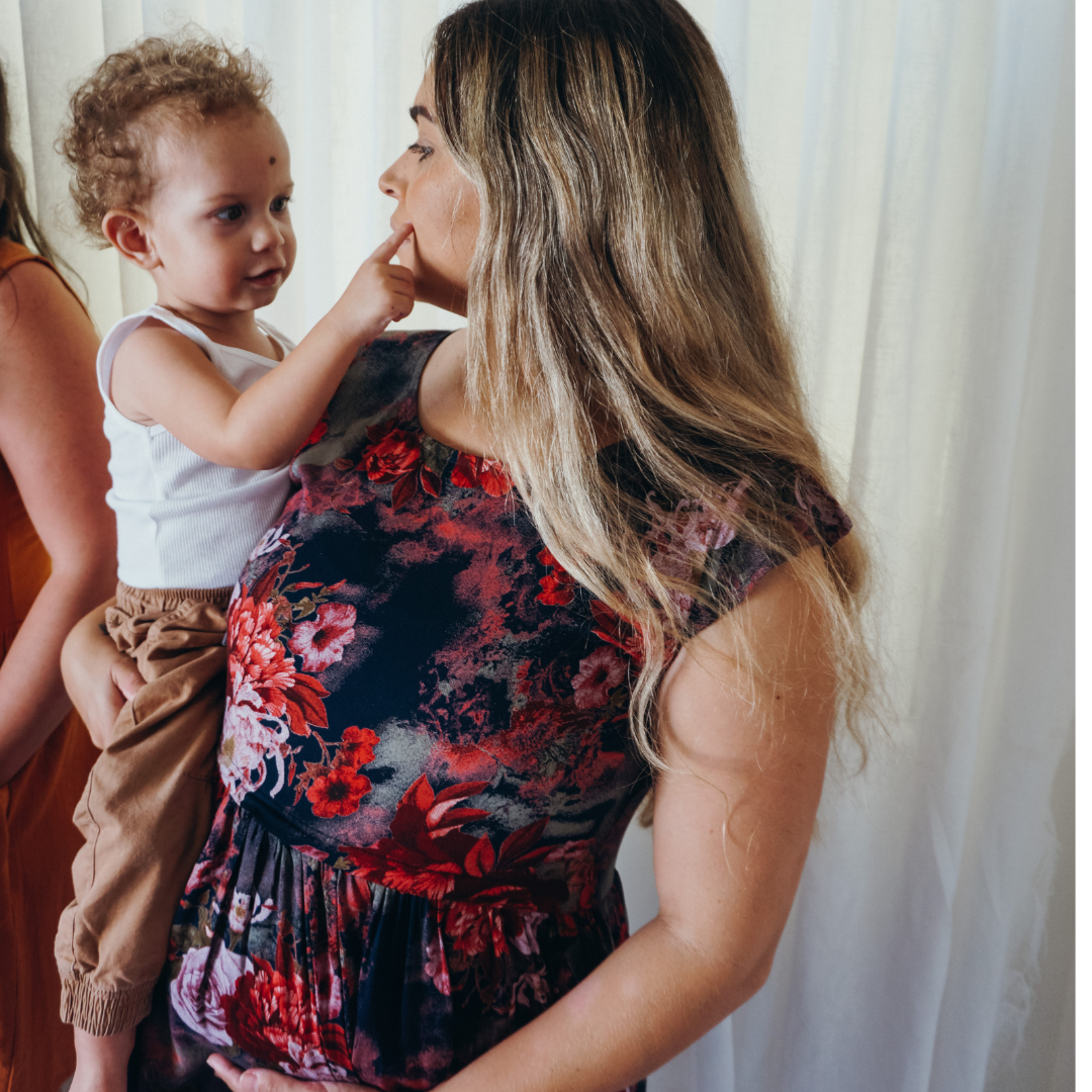 Chloe Dress in Dahlia